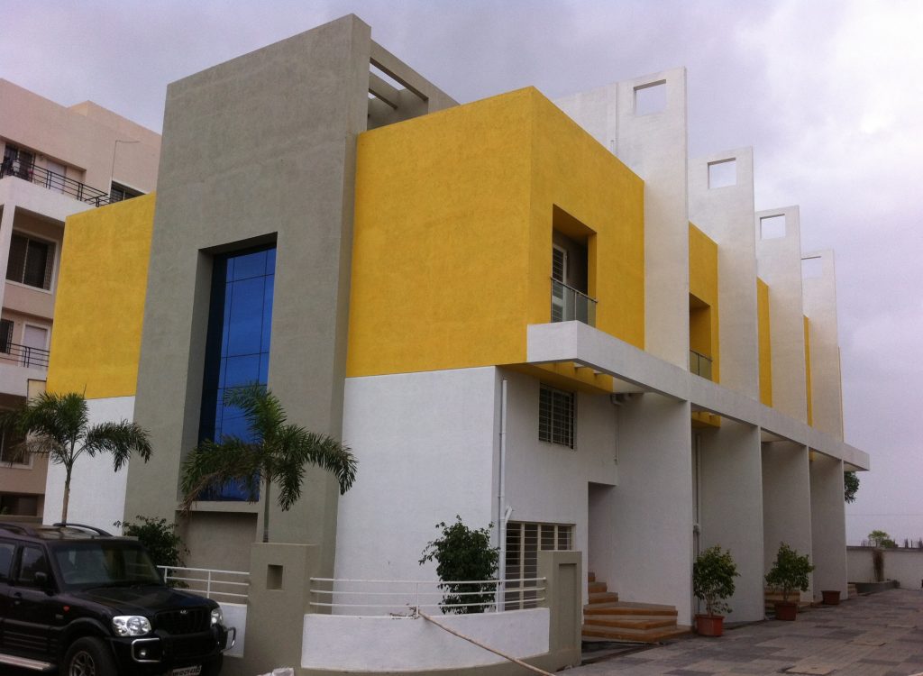 Front view image of Prime Villas bungalow in Undri, Pune, Maharashtra.